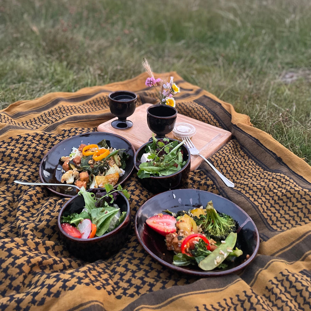 Original Workshops & Classes by Still Life Studio - pottery dinnerware set on a picnic blanket