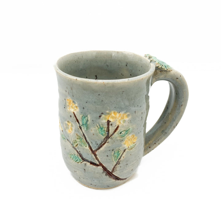 Mug with Sprigged Decoration