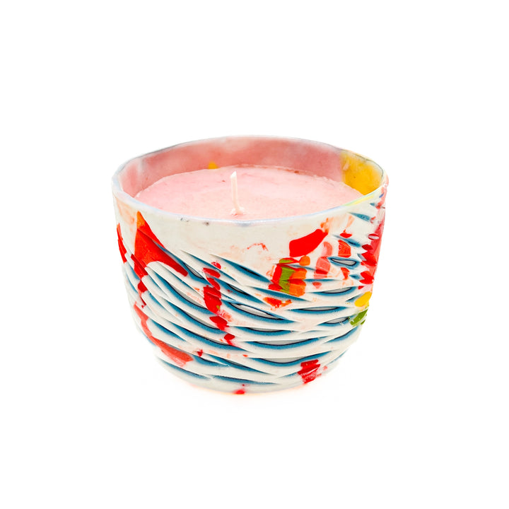 Candle in Colored Clay (Nerikomi)