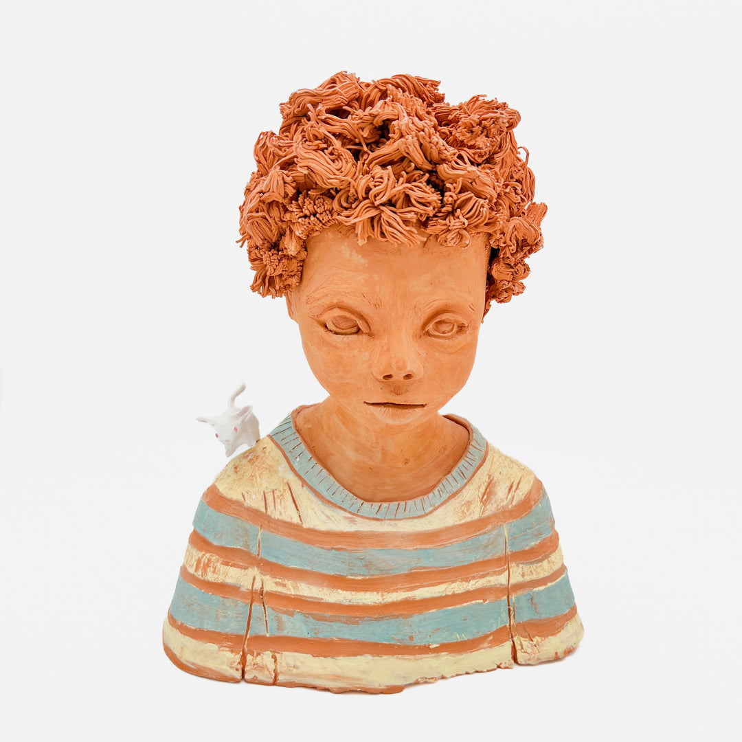 Bust in Red Clay