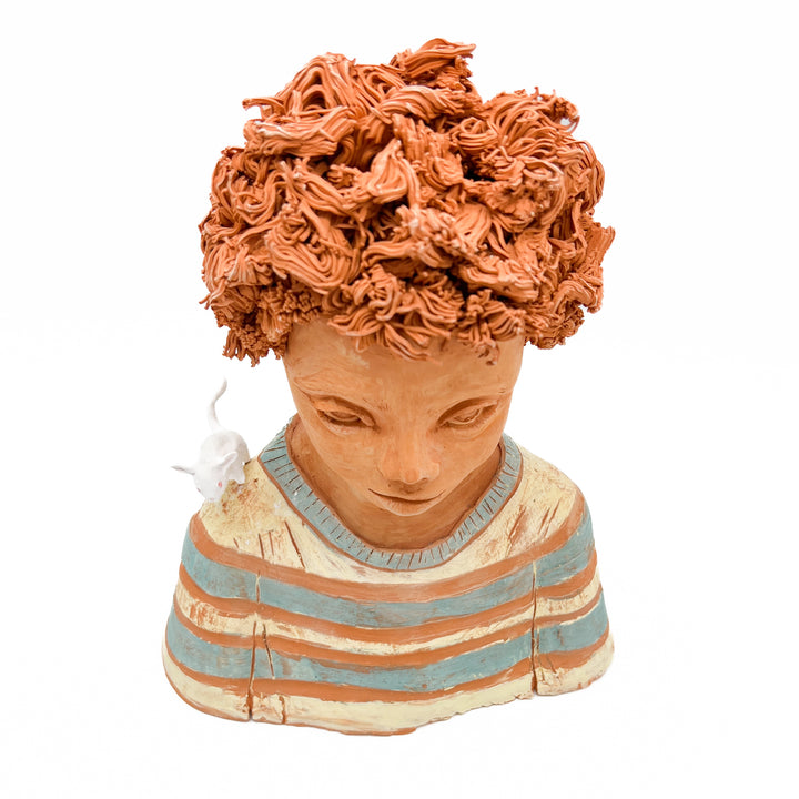 Bust in Red Clay